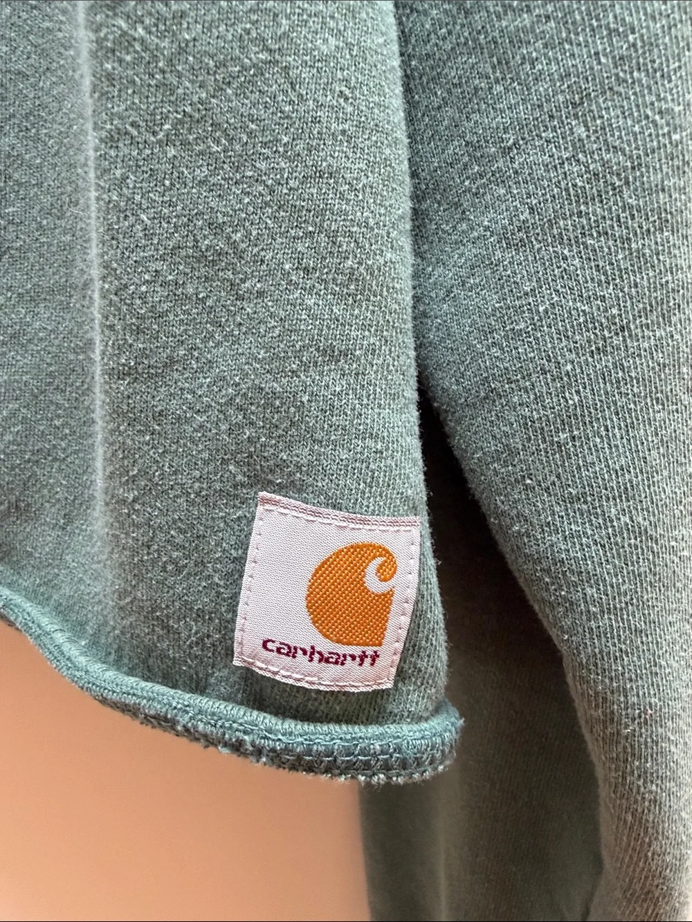 Carhartt Women's Cropped Crewneck Sweatshirt - Teal loose fit cropped Medium